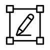 Black silhouette of a man walking.
