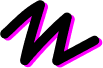 Pink diagonal lines on black background.